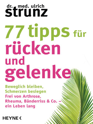 cover image of 77 Tipps für Rücken und Gelenke